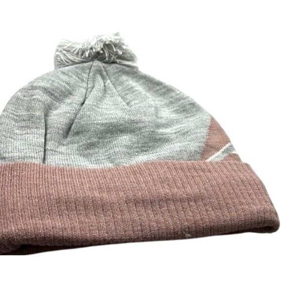 Reebok OSFM Beanie Light Grey Combo With Pom - Picture 3 of 5